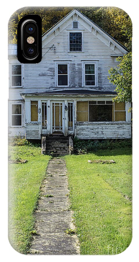 Abandoned iPhone X Case featuring the photograph Abandoned Home, Lyndon, Vt. by John Greco