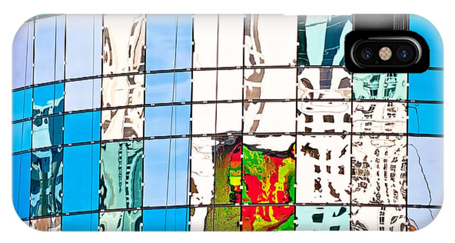 Building iPhone X Case featuring the photograph Abstract In The Windows by Christopher Holmes