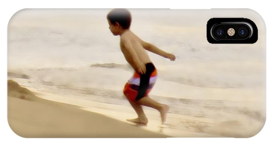Beach iPhone X Case featuring the photograph Airplane Boy by John Hansen