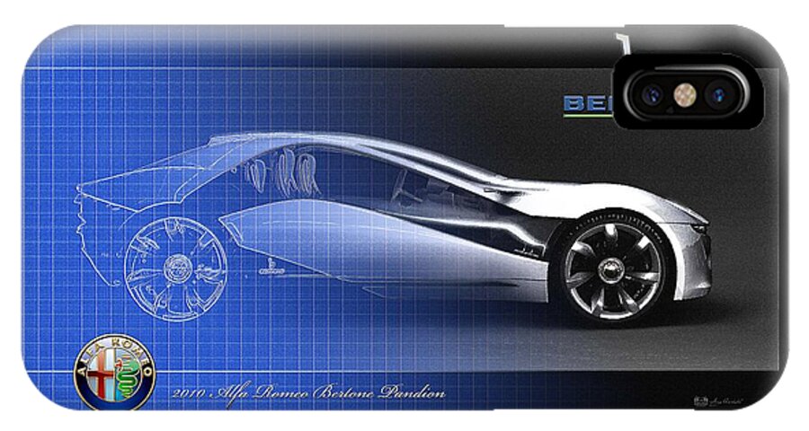 Wheels Of Fortune By Serge Averbukh iPhone X Case featuring the photograph Alfa Romeo Bertone Pandion Concept by Serge Averbukh
