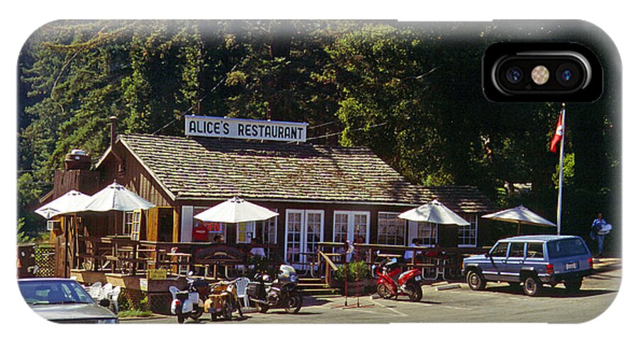 Alice's iPhone X Case featuring the photograph Alices Restaurant by Rod Jones