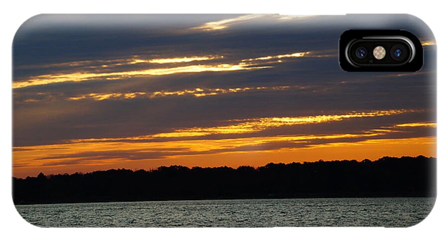 Sunset iPhone X Case featuring the photograph Alum Creek Sunset by Mike Murdock