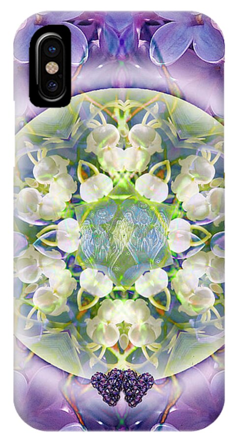 Mandala iPhone X Case featuring the mixed media Always With You 3 by Alicia Kent