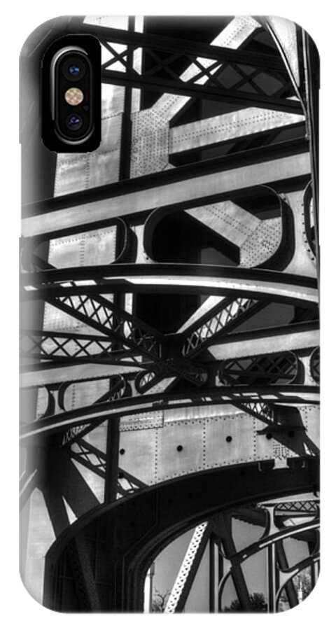 Sacramento iPhone X Case featuring the photograph American River Bridge by Tara Schendel