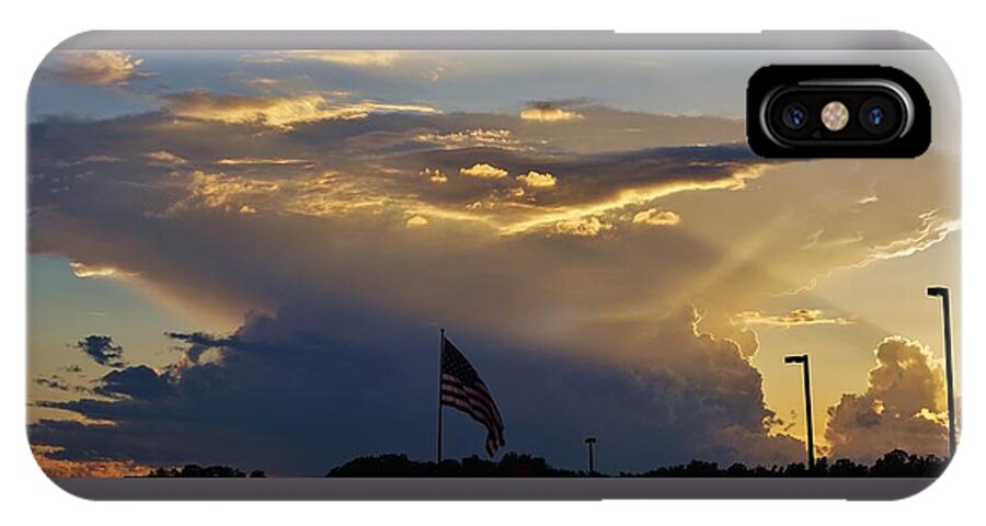 Supercell iPhone X Case featuring the photograph American Supercell by Ed Sweeney