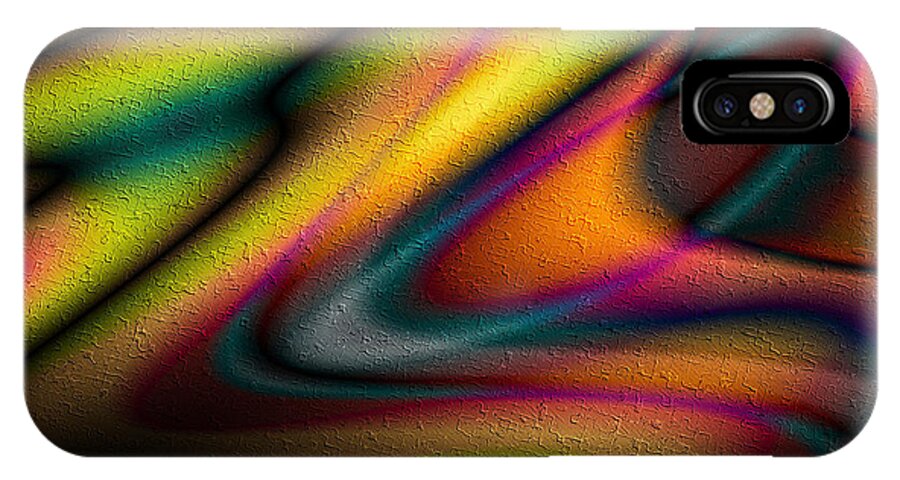 Amor Oscuro iPhone X Case featuring the digital art Amor Oscuro by Kiki Art