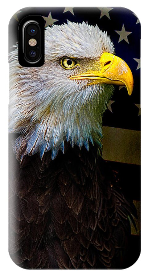 Eagle iPhone X Case featuring the photograph An American Icon by Chris Lord