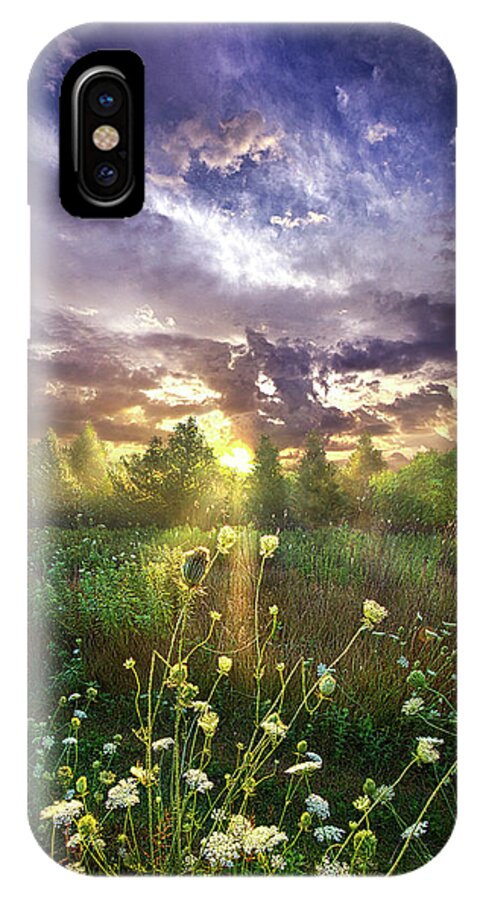 Summer iPhone X Case featuring the photograph And In The Naked Light I Saw by Phil Koch