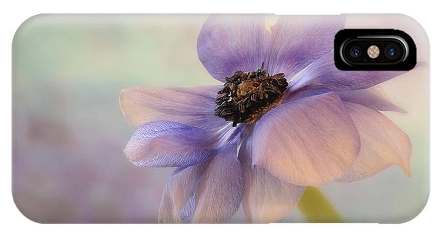Anemone iPhone X Case featuring the photograph Anemone Flower by Carol Eade