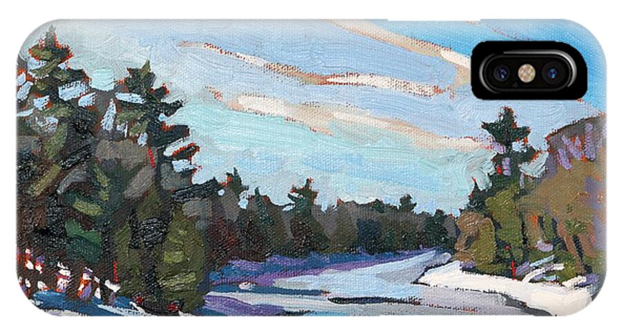 Ice iPhone X Case featuring the painting Another DZ by Phil Chadwick