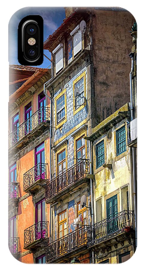 Porto iPhone X Case featuring the photograph Architecture of Old Porto Portugal by Carol Japp