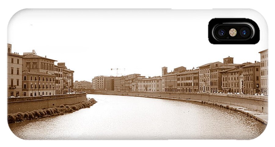 Arno iPhone X Case featuring the photograph Arno River in Pisa by Laurel Best