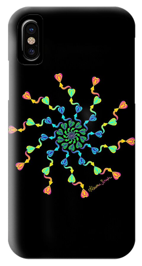 Artsytoo iPhone X Case featuring the digital art Direction of My Heart by Heather Schaefer