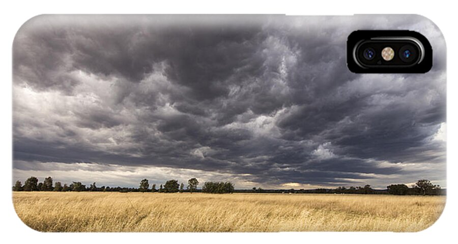 Sky iPhone X Case featuring the photograph The calm before the storm by Linda Lees