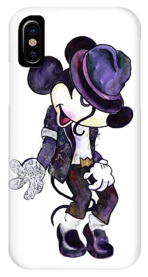 Mickey Mouse-Michael Jackson iPhone X Case by Salome Mikaberidze - Pixels