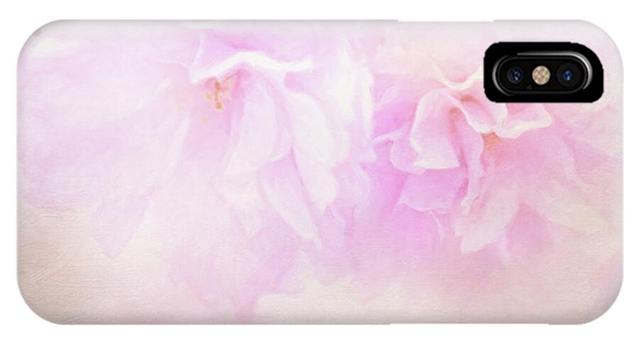 Valentine iPhone X Case featuring the photograph Cherry Blossom Valentine by Anita Pollak