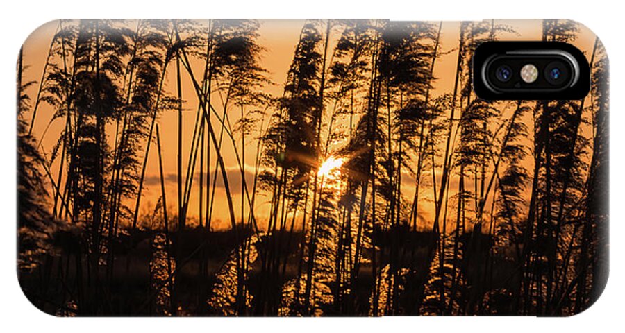 Sunset iPhone X Case featuring the photograph At The End of The Day.. by Wendy Cooper