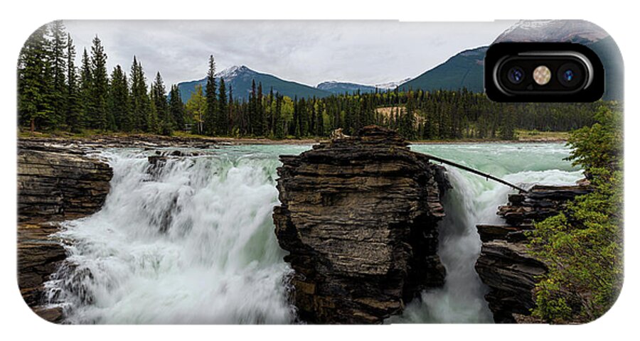 Athabasca Falls iPhone X Case featuring the photograph Athabasca Falls by Nebojsa Novakovic