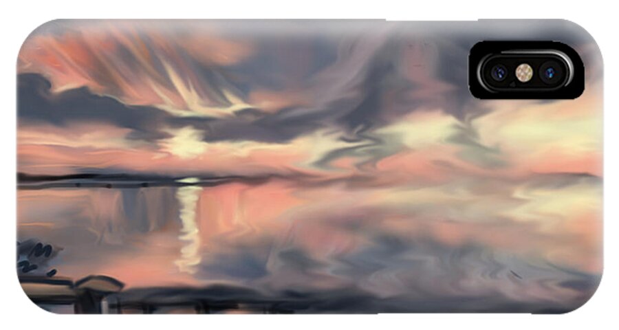 Plymouth iPhone X Case featuring the painting Aunt Jo by Jean Pacheco Ravinski