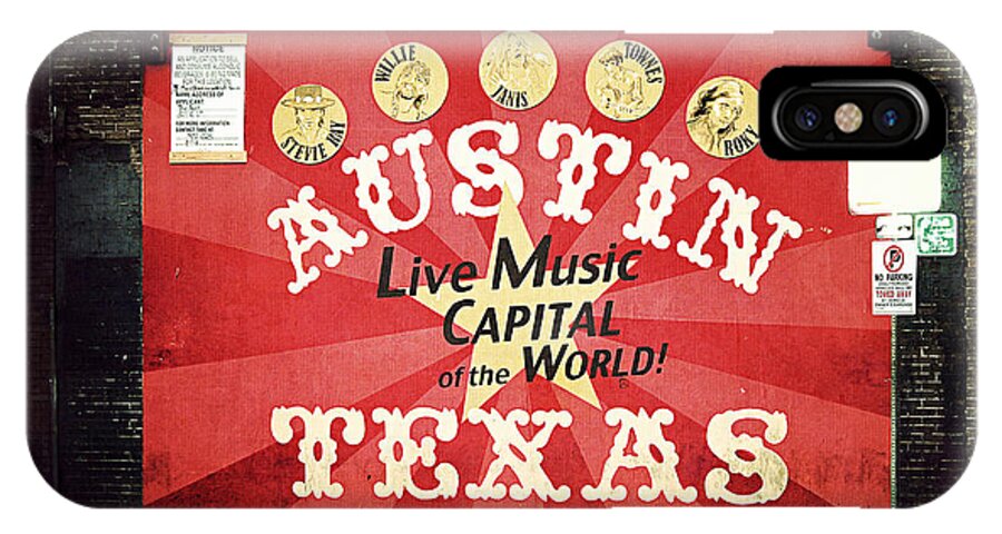 Austin iPhone X Case featuring the photograph Austin Live Music by Trish Mistric
