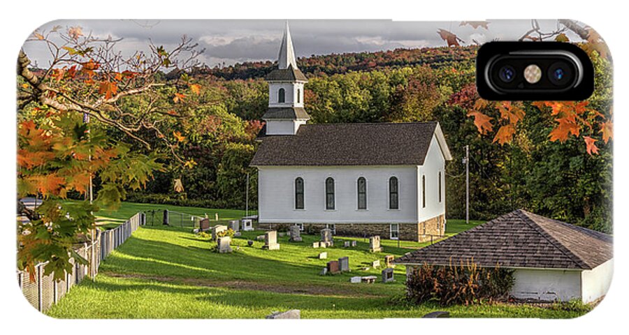 Church iPhone X Case featuring the photograph Autumn Church by Rod Best