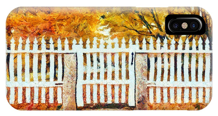 Canterbury iPhone X Case featuring the painting Autumn in New England by Edward Fielding