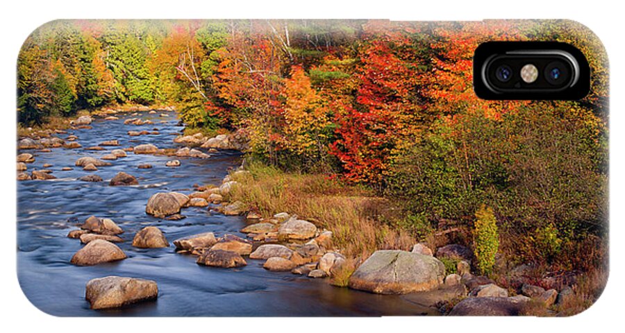 Landscape iPhone X Case featuring the photograph Autumn in New Hampshire by Betty Denise