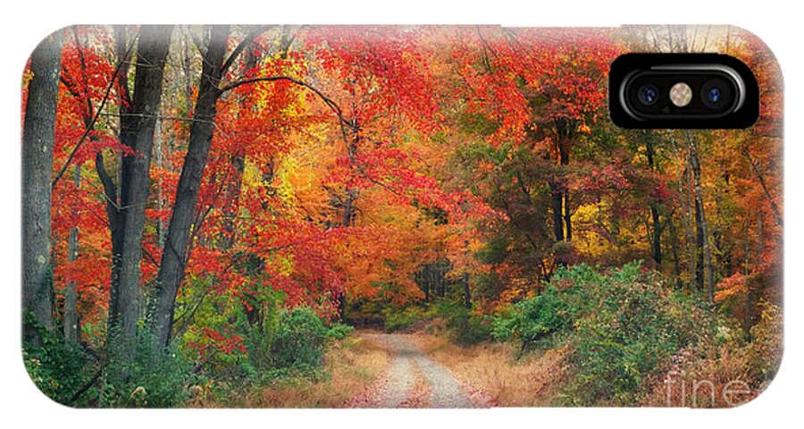 Autumn iPhone X Case featuring the photograph Autumn In New Jersey by Beth Ferris Sale