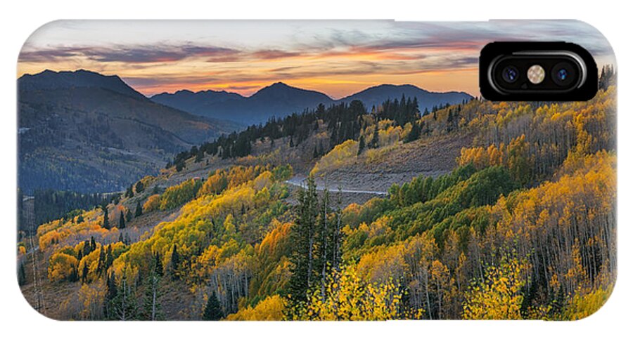 Utah iPhone X Case featuring the photograph Autumn Sunset at Guardsman Pass, Utah by James Udall