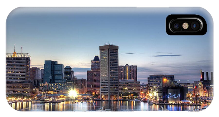Baltimore iPhone X Case featuring the photograph Baltimore Harbor by Shawn Everhart