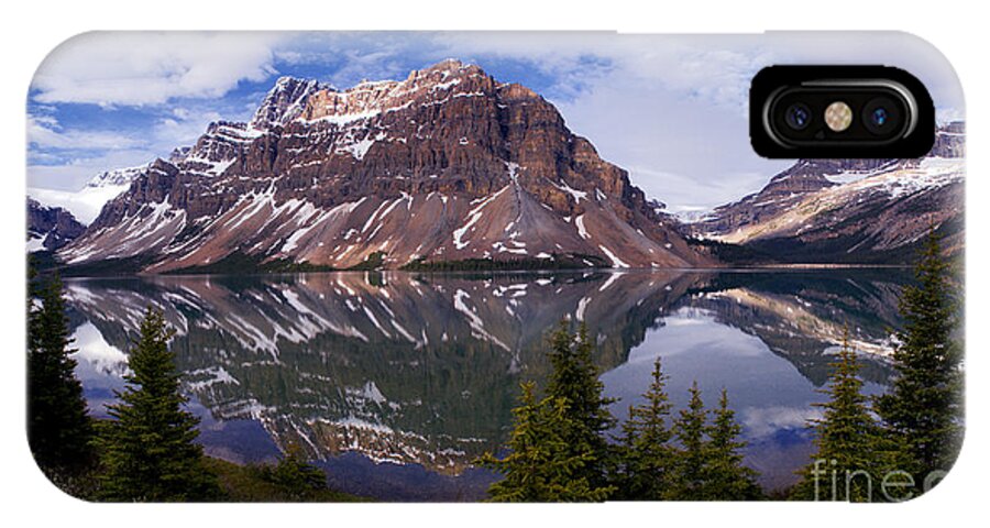 Bow Lake iPhone X Case featuring the photograph Banff - Bow Lake by Terry Elniski