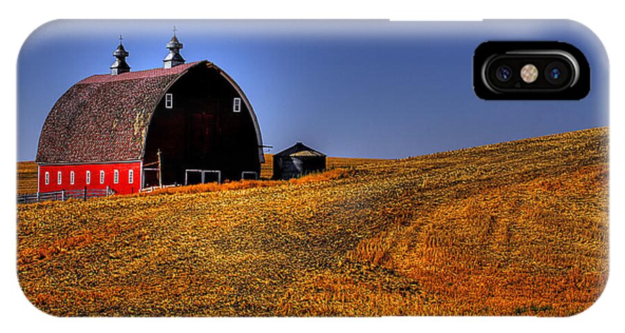 Harvest iPhone X Case featuring the photograph Barn II by David Patterson