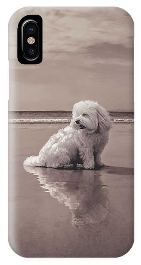 Beach Bum iPhone X Case featuring the photograph Beach Bum by Charlie Cliques