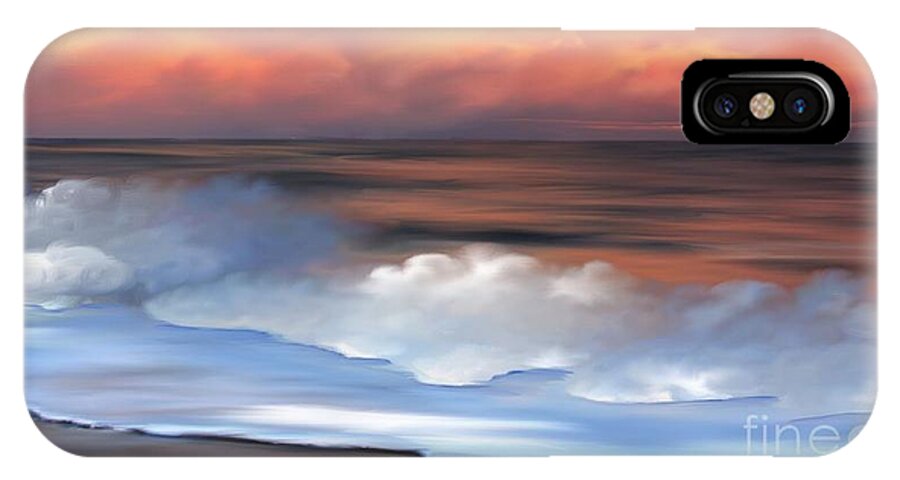Anthony Fishburne iPhone X Case featuring the digital art Beach Oasis by Anthony Fishburne