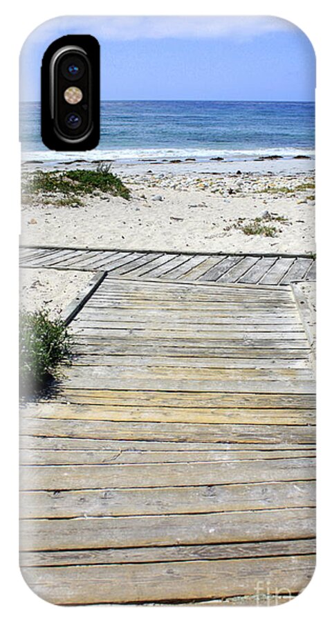 Ocean iPhone X Case featuring the photograph Beach Walk by Carol Groenen