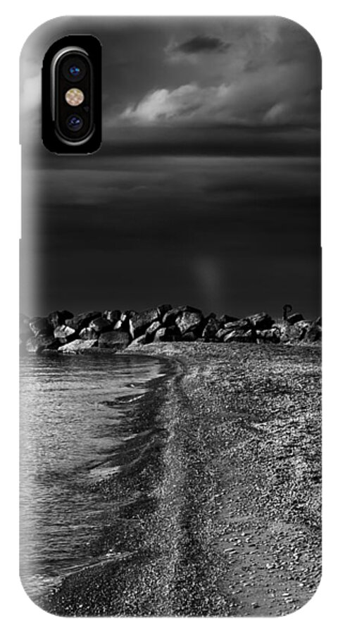 Beaches Park iPhone X Case featuring the photograph Beaches Park Toronto Canada Breakwall No 1 by Brian Carson