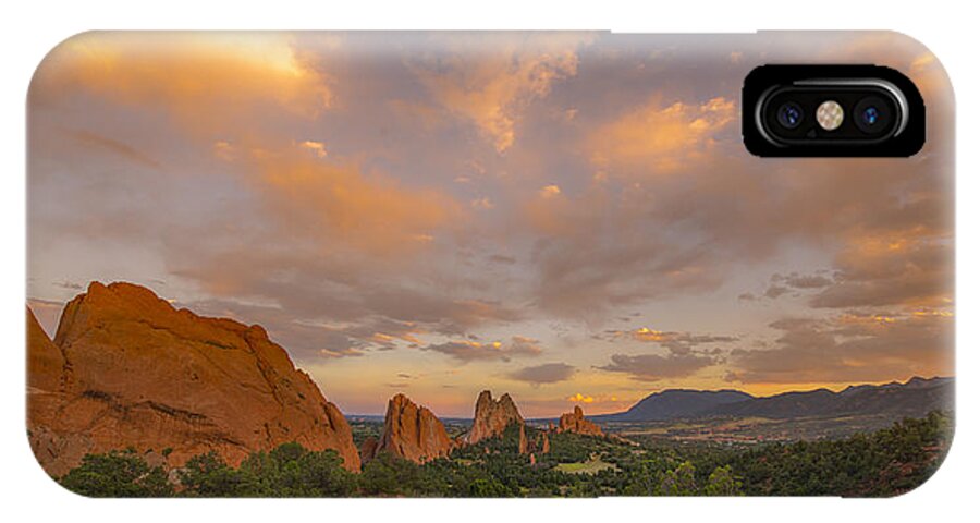 Garden Of The Gods iPhone X Case featuring the photograph Beautiful Earth and Sky by Tim Reaves