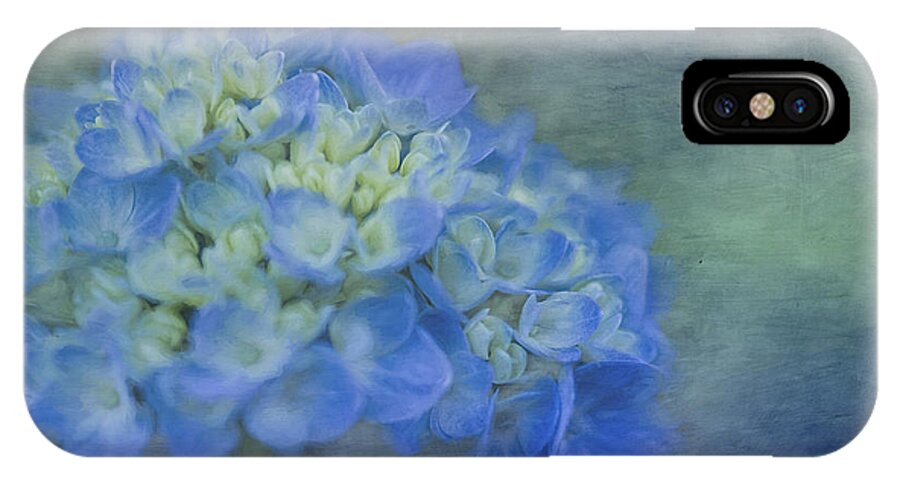 Hydrangea iPhone X Case featuring the photograph Beautiful in Blue by Linda Blair