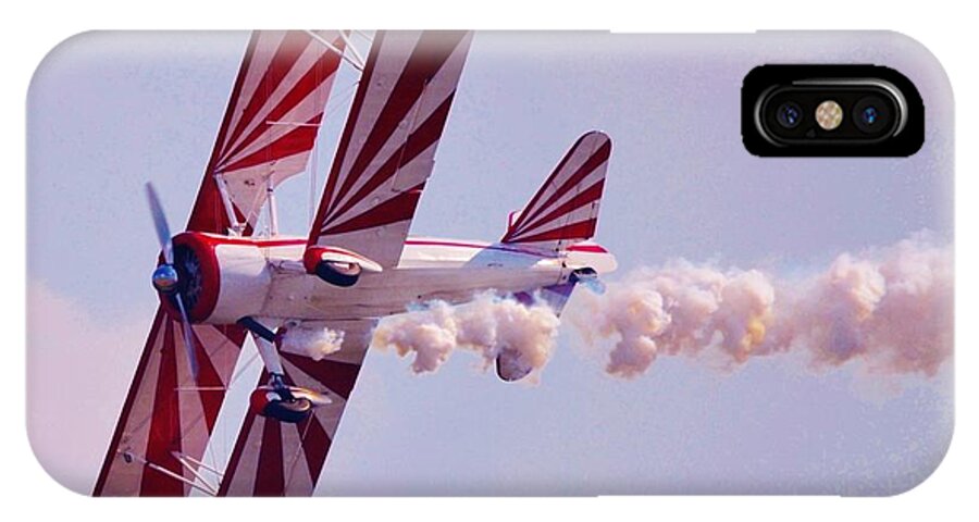 Plane iPhone X Case featuring the photograph Belly of a Biplane by Eileen Brymer