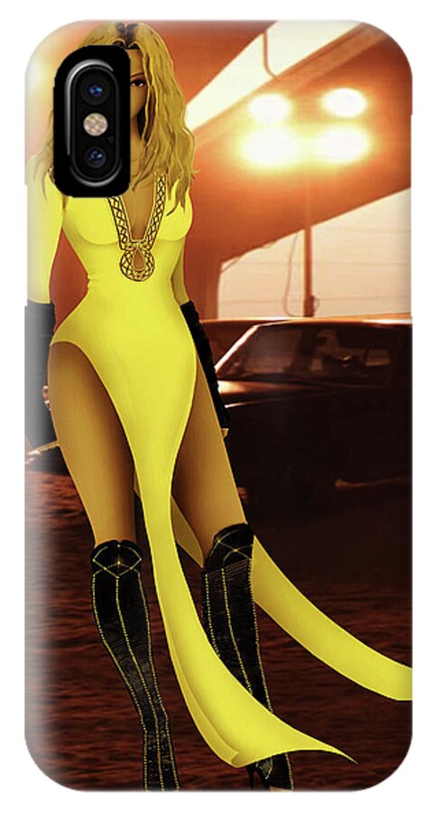 Beyonce iPhone X Case featuring the digital art Beyonce - Run The World Girls 1 by Bo Kev