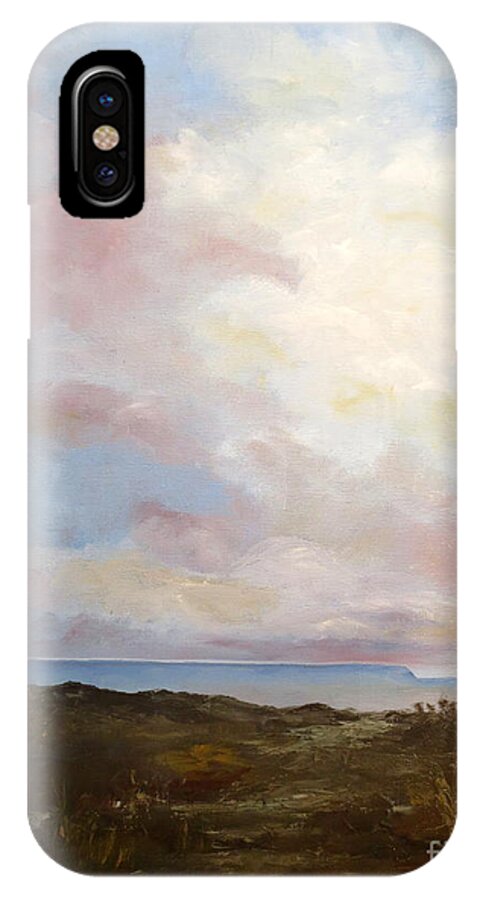 Lee Piper iPhone X Case featuring the painting Big Sky Country by Lee Piper