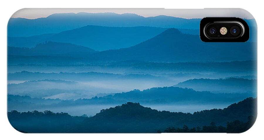 Asheville iPhone X Case featuring the photograph Blue Morning by Joye Ardyn Durham