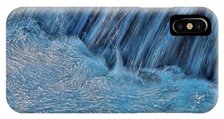 Water iPhone X Case featuring the photograph Blue Seam by Britt Runyon