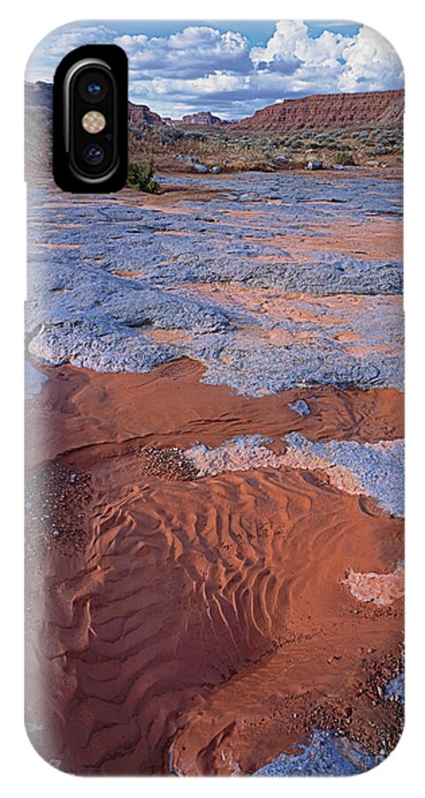 Utah iPhone X Case featuring the photograph Blue Wash by Tom Daniel