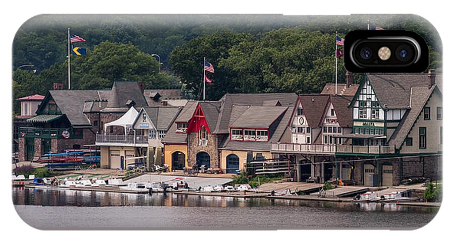 Terry D Photography iPhone X Case featuring the photograph Boathouse Row Philadelphia PA by Terry DeLuco