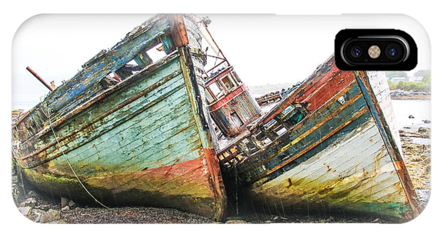 Boat iPhone X Case featuring the photograph Boats Isle of Mull 4 by Tom and Pat Cory