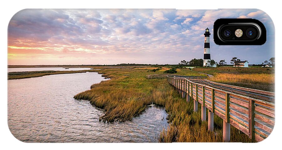 Obx iPhone X Case featuring the photograph Bodie Island Lighthouse Outer Banks North Carolina OBX NC by Dave Allen