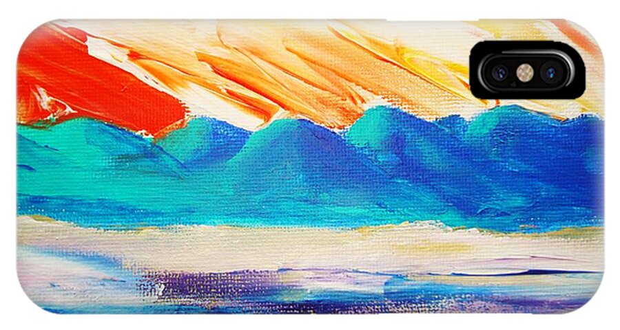 Bright iPhone X Case featuring the painting Bold Day by Melinda Etzold