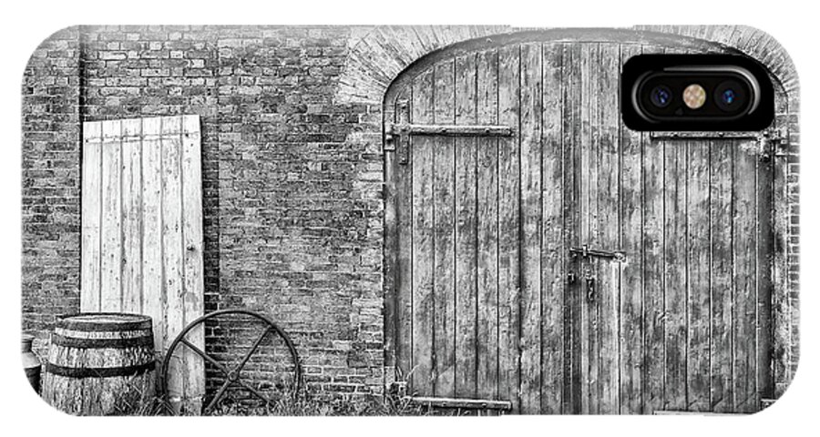 Calke iPhone X Case featuring the photograph Brewhouse Door by Nick Bywater