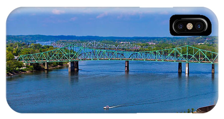 Movid Studios iPhone X Case featuring the photograph Bridge on the Ohio River by Jonny D